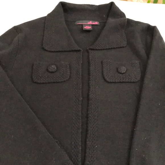 Black cardigan sweater - Picture 2 of 2